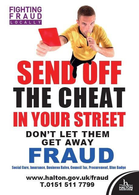 Send off the ‘cheat in your street’, urges Halton Borough Council