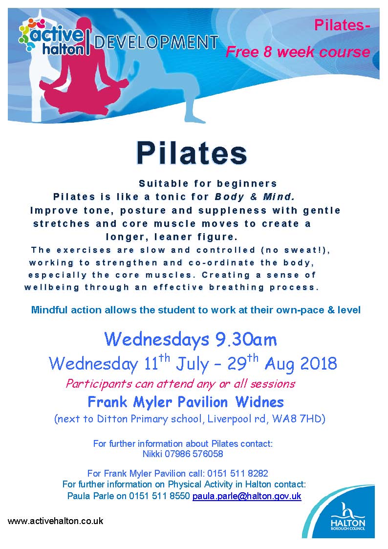 FREE Pilates classes here in Halton