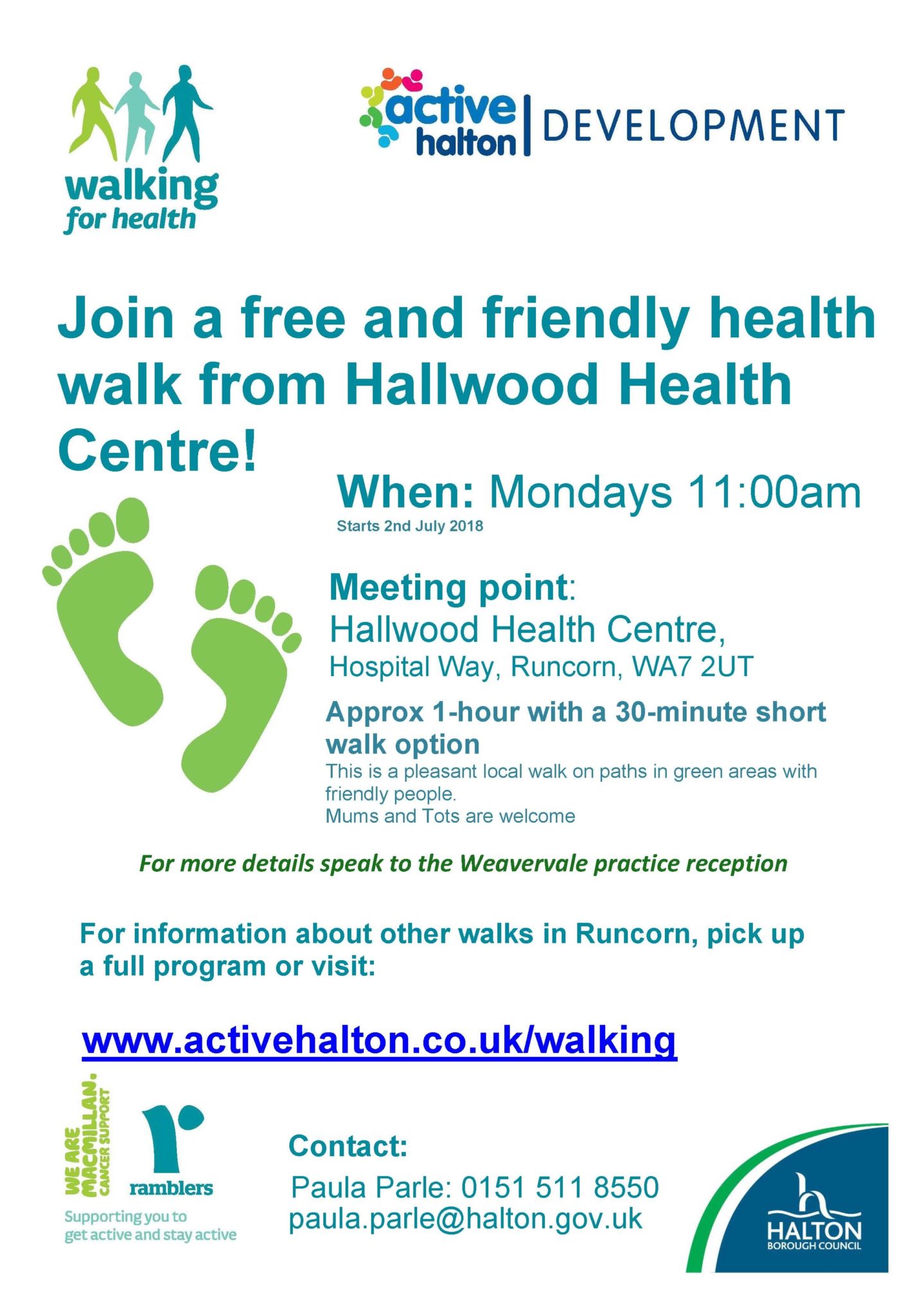 NEW health walks launched today 🗓