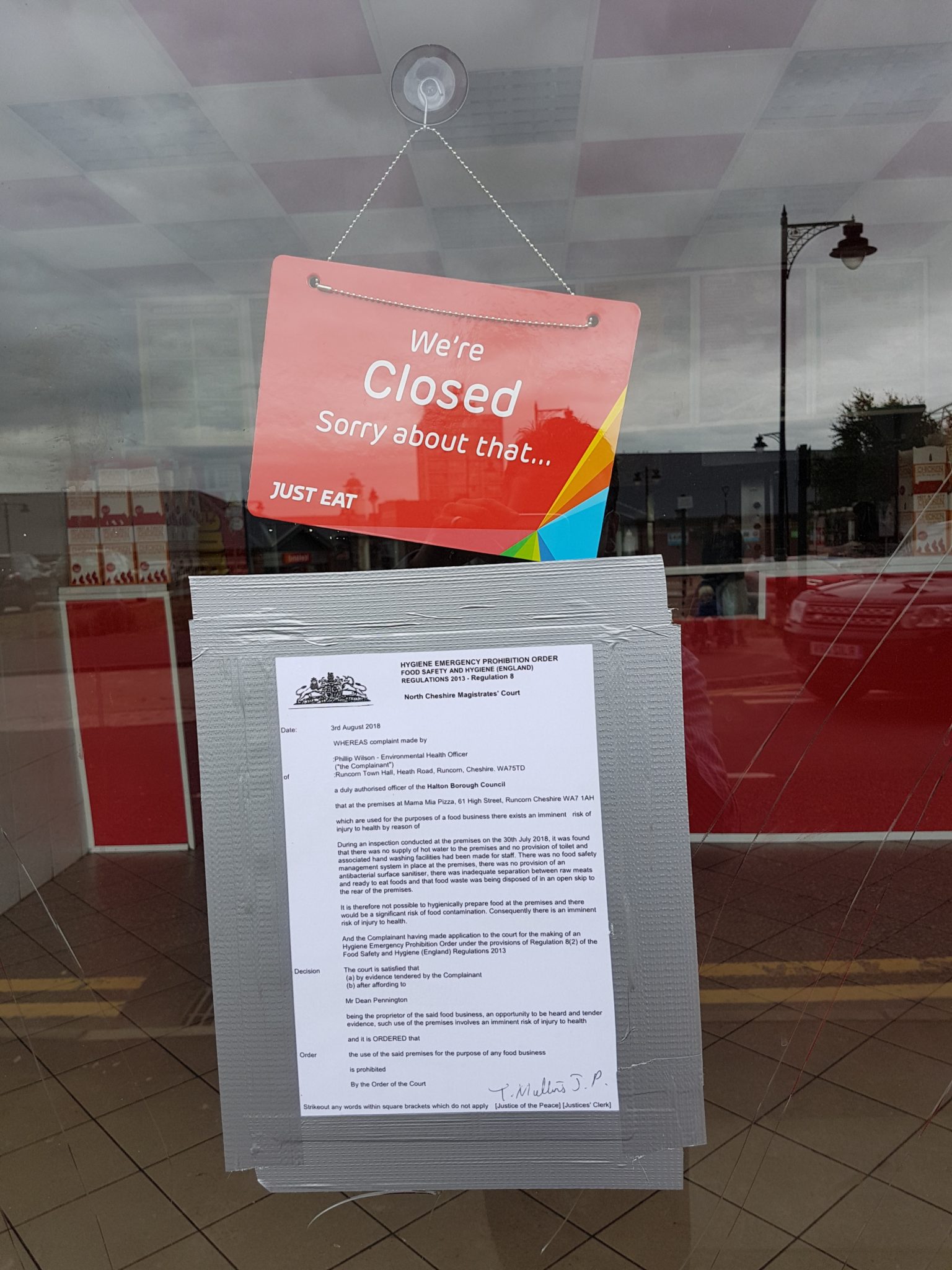 Takeaway closed for food hygiene breaches