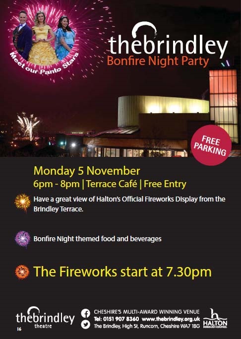 Come and watch our FREE fireworks display from The Brindley 🗓