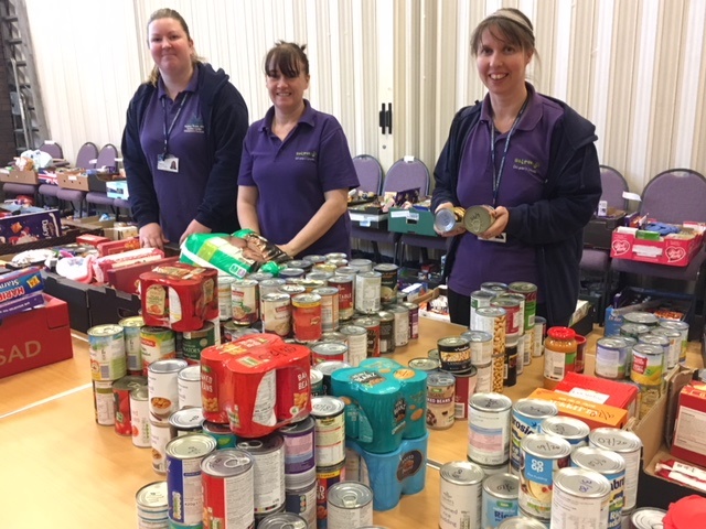 Council officers, stores and churches combine to help the needy