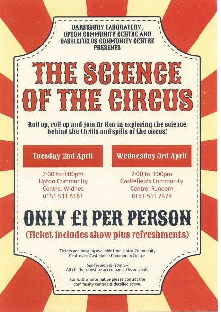 Roll up, roll up.. for the Science of The Circus – during the school holidays