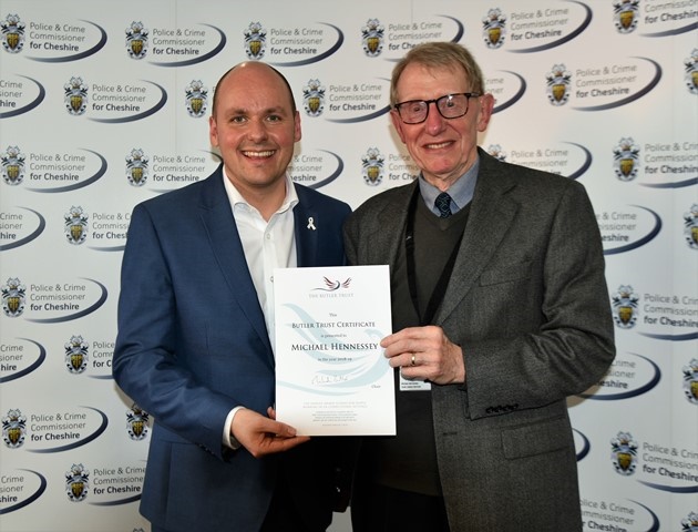 Recognition for Youth Justice Service volunteer
