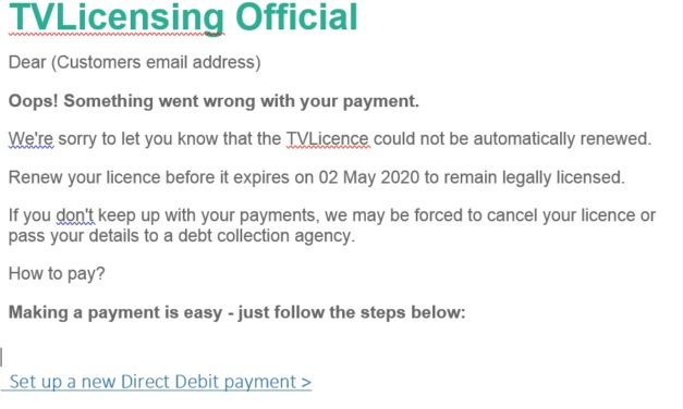 Resident gets two TV Licence scams in one day