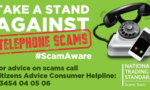 Automatic phone message scam warning