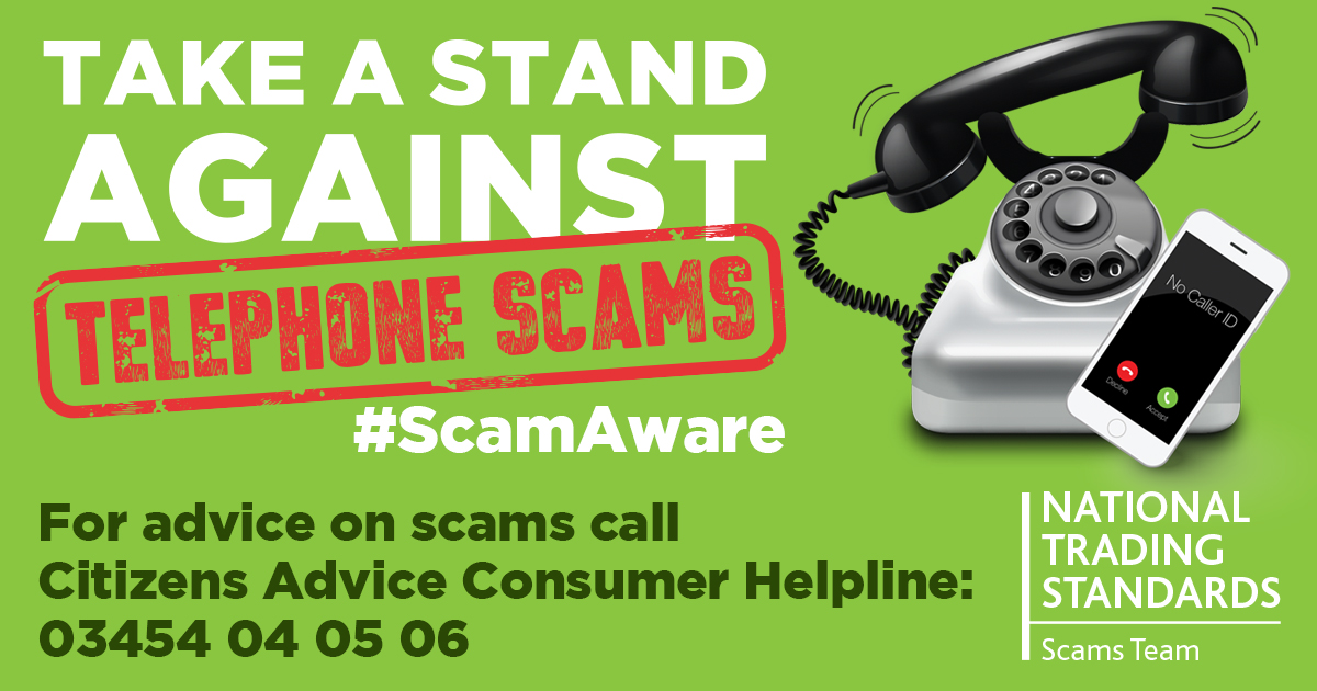 Automatic phone message scam warning