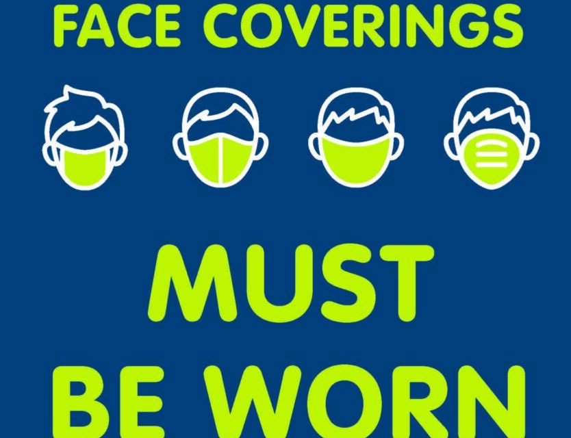 Places where you will need to wear a face covering from 8 August