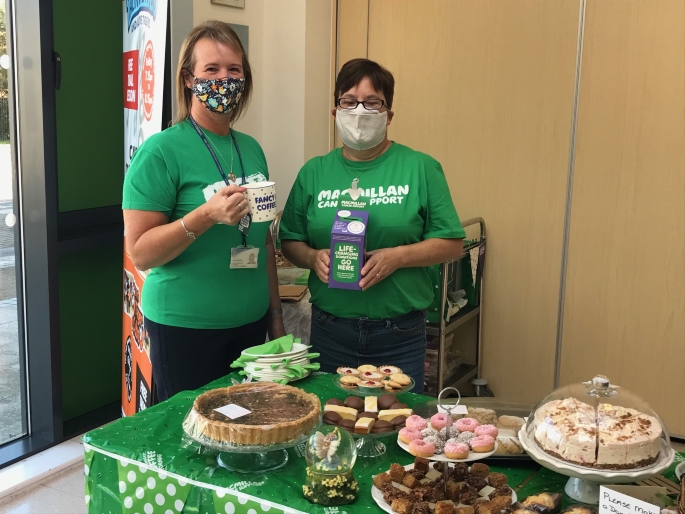 MacMillan coffee and cake morning, Covid safety style!