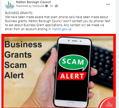 Business Grant scam alert
