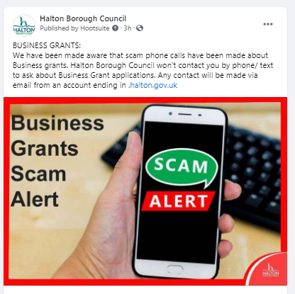 Business Grant scam alert