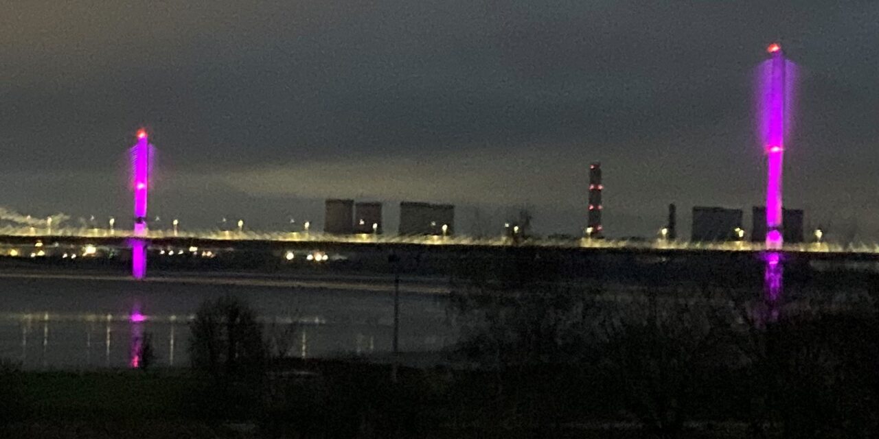 Mersey Gateway turns purple for Census 2021