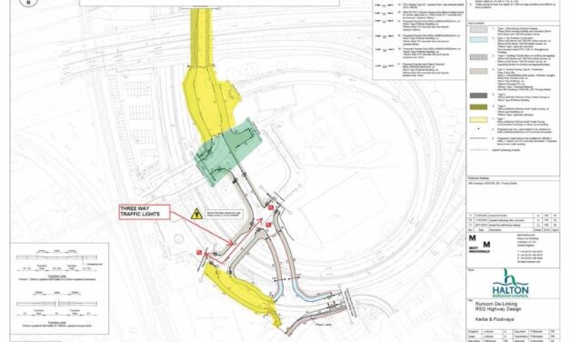 Traffic management layouts around Runcorn Station regeneration