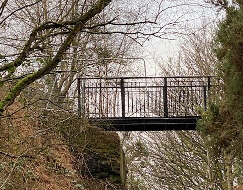 Damaged footbridge replaced to keep walkers safe