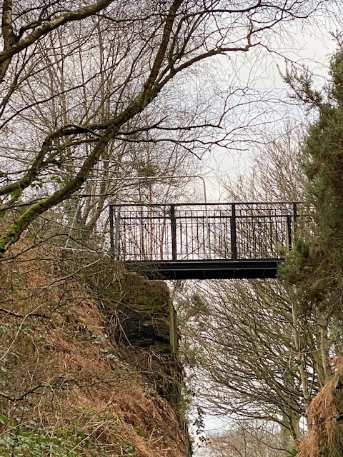 Damaged footbridge replaced to keep walkers safe