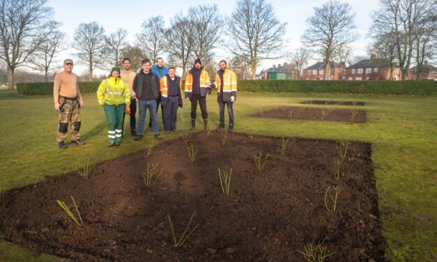 A project about to come up smelling of roses, thanks to green-fingered volunteers