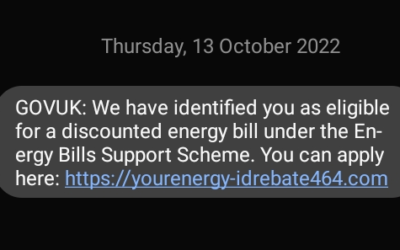 Warning: Energy bill discount scams
