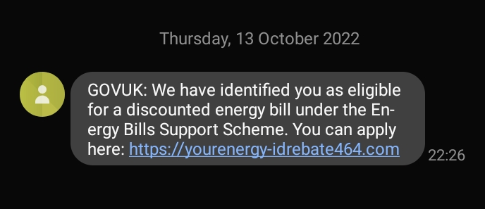 Warning: Energy bill discount scams