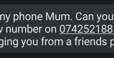 Text message scams warning