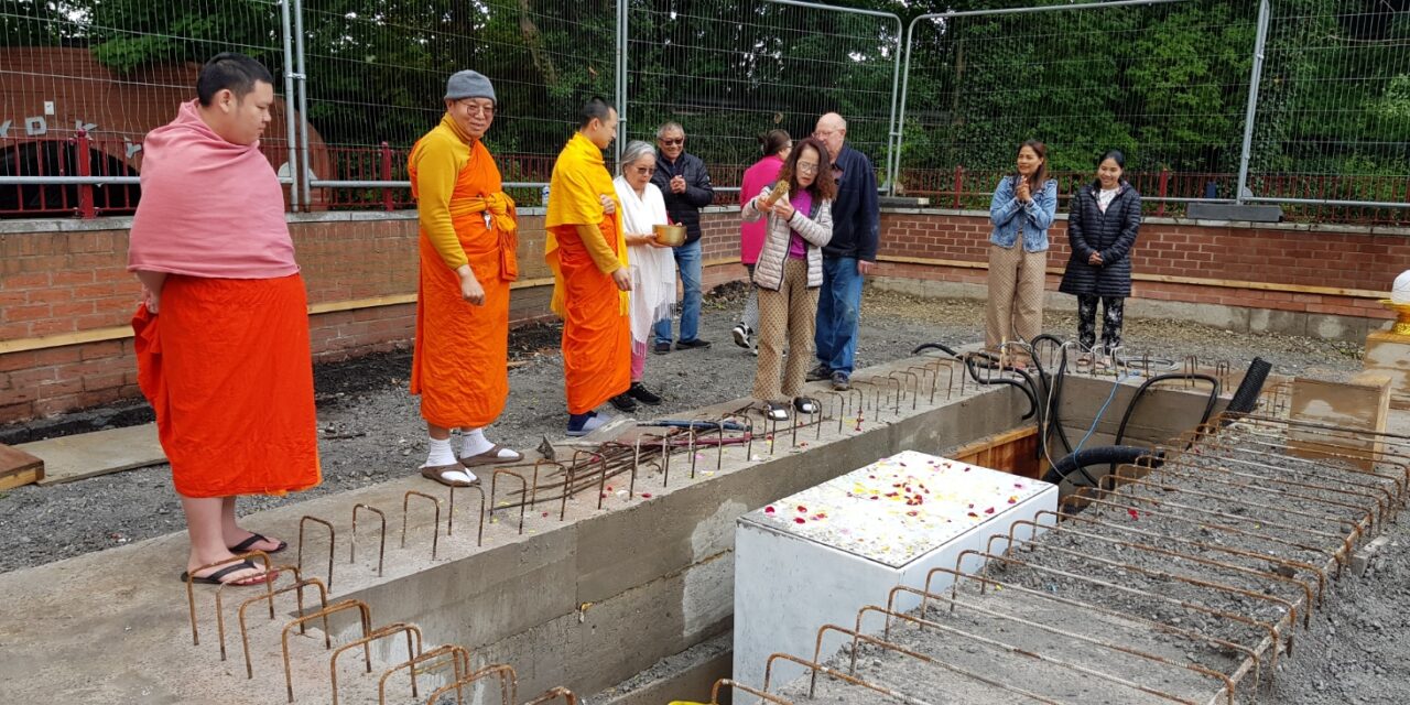 Foundations laid for new Ubosot Hall at Wat Phra Singh UK: A landmark for Runcorn’s Thai Buddhist Community