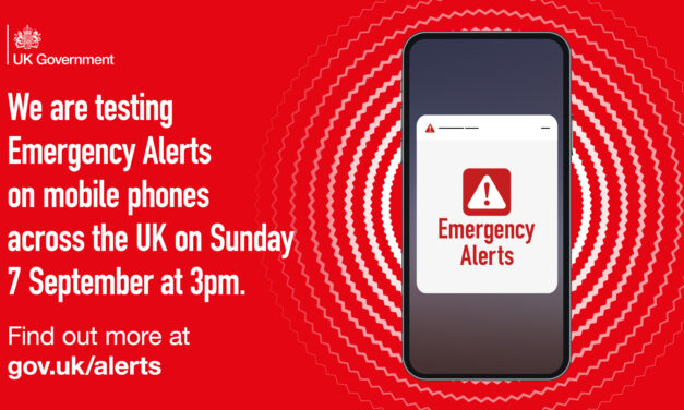 Emergency Alert Test Sunday 7 September