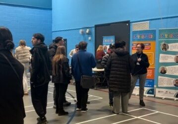 Engaged young people at recent open day